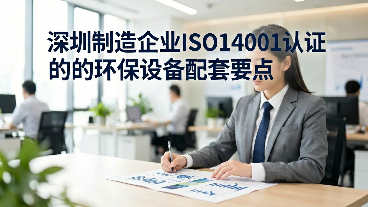 深圳制造企业ISO14001认证的环保设备配套要点